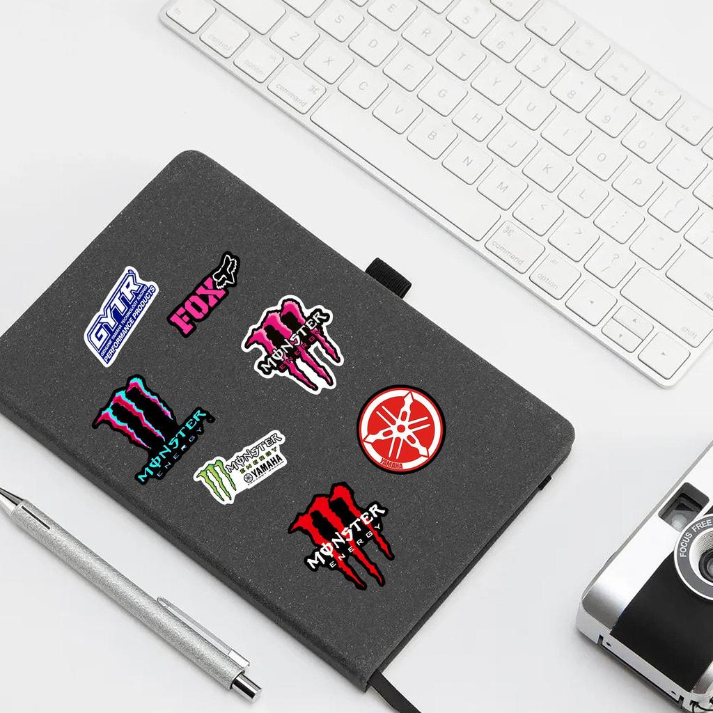 68-Piece Monster Energy Graffiti Sticker Set: DIY Notebook, Stationery, Suitcase Decorative Decals