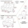 1/2/3seater Split Recliner Sofa Cover Jacquard Recliner Chair Cover Strench Armchairs Slipcover Home Funda Sillon Relax Hotel