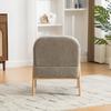 Scandinavian Fabric Lounge Chair – Soft Chenille Fabric and Sturdy Wood Frame, Ideal for Living Room & Bedroom, Gray