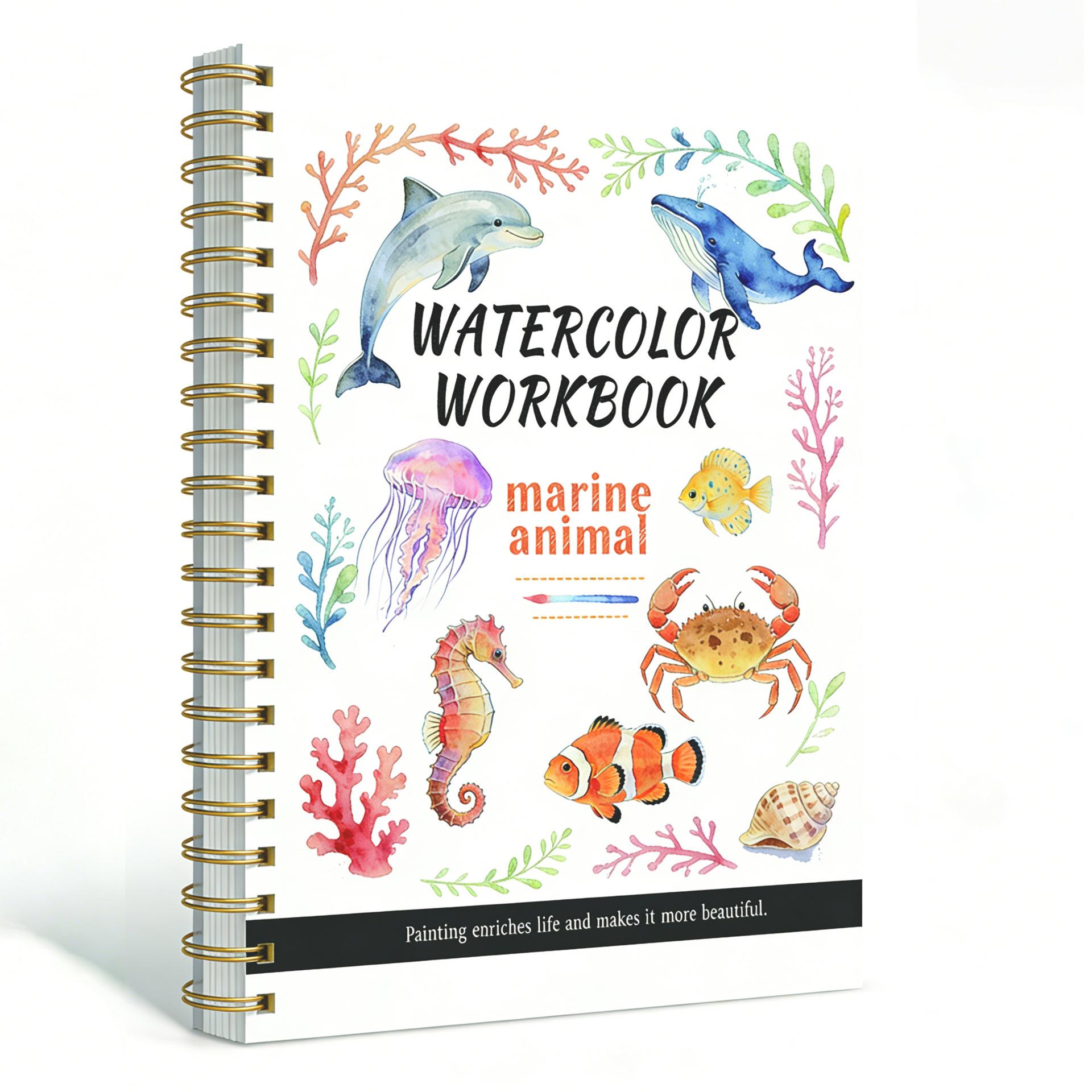 

Watercolor Workbook Drawing Coloring Book
