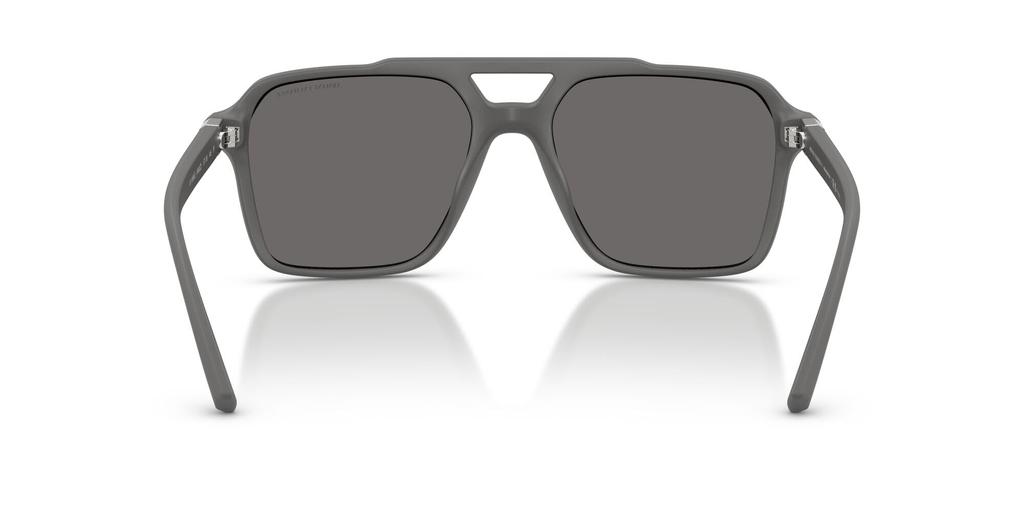 [ARMANI EXCHANGE] Armani Exchange Sunglasses for Men. Frame: Matte Grey. Lens: Grey Silver Mirror Polarized. Lens Width: 57mm. 0AX4166SU