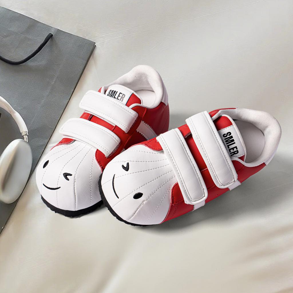 SMILEY Smiley Face Shell Head White Big Head Shoes Women's Thick Soles Increase Caterpillar Ugly Cute Commuting Casual Bread Shoes