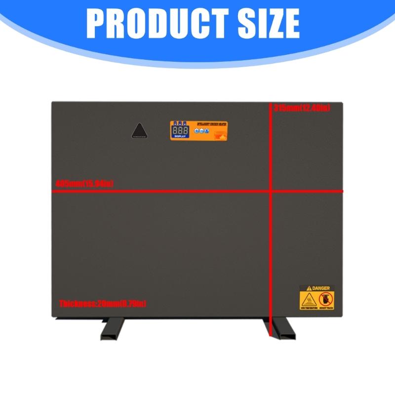Chicken Brooder Heating Plate for Chick Providing Cozy Warmth in Cold Weather Wall Mountable Floor Standing