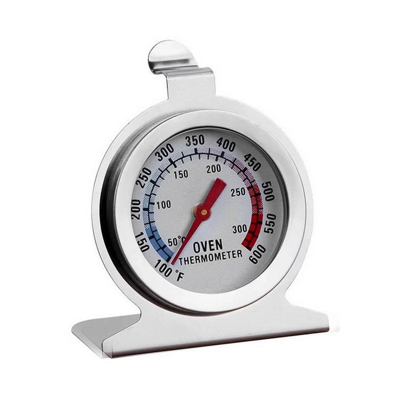 50-300°C Küchenthermometer für Ofen Lebensmittel Fleisch Temperaturfühler Stand-Up Zifferblatt Edelstahl Kocher Backzubehör