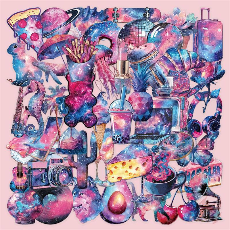 50Pcs/Set Starry Sky Art Series 01 PET Stickers Waterproof DIY Fashion Doodle Decals Stickers