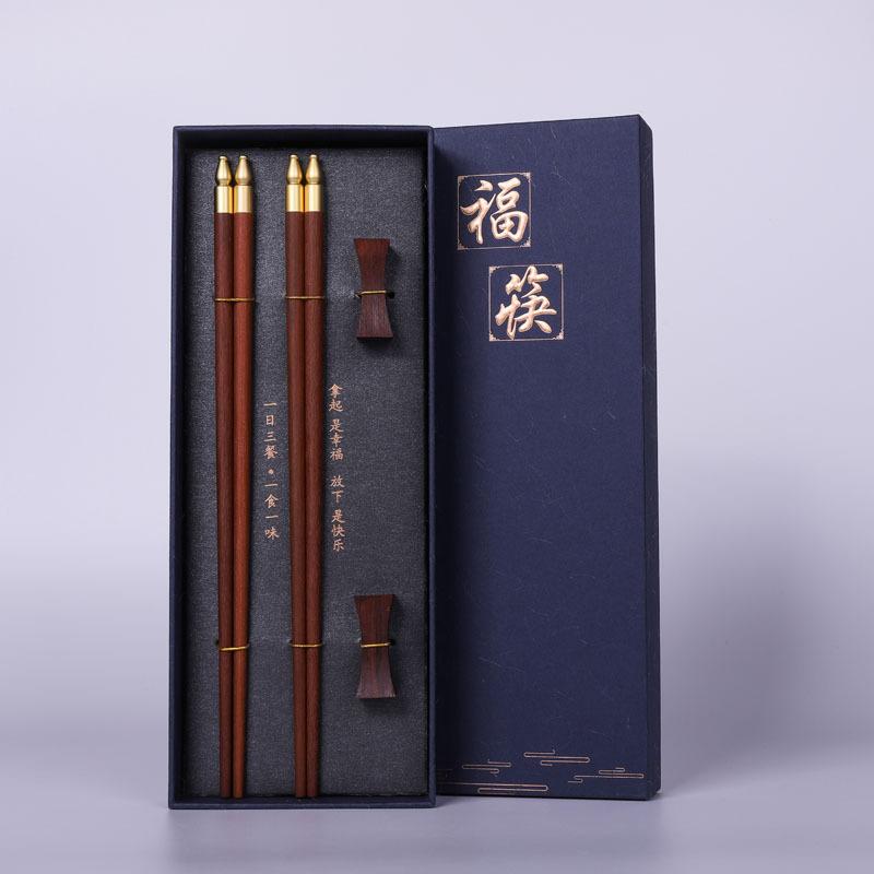 Alta Qualidade Premium Sândalo Vermelho Natural Palitos de Chopsticks Embalagem Caixa de Presente Talheres Domésticos Conjunto de Talheres Palitos de Chopsticks Chineses