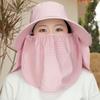 Adjustable Shawl Mask Hat Face Cover Neck Protection Cap Portable Sunshade Shawl Cap  Cycling