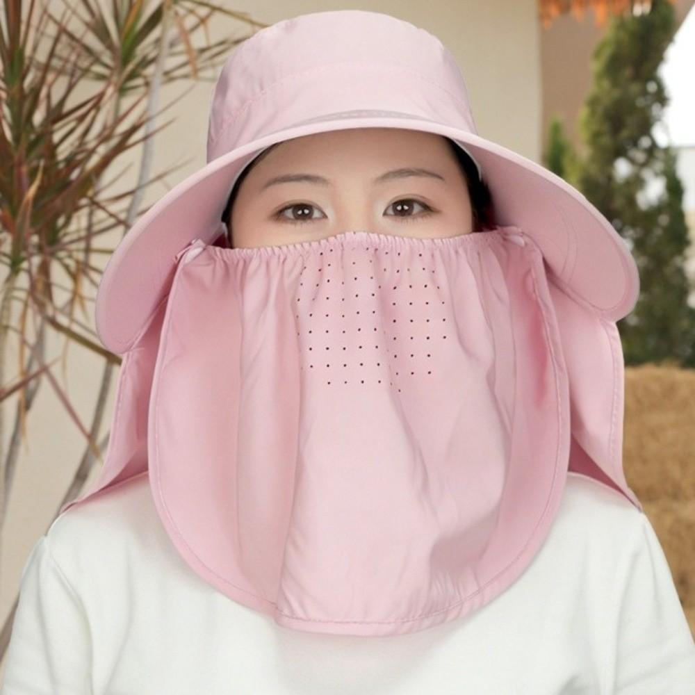 Adjustable Shawl Mask Hat Face Cover Neck Protection Cap Portable Sunshade Shawl Cap  Cycling