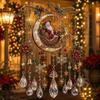 Lichtfangende Ornamente für Kamin Weihnachts-Windspiel, Acryl-Sonnenfänger für Außenbereich Garten Terrasse Dekorative Sonnenlichtfänger Deko, Hängend im Hof