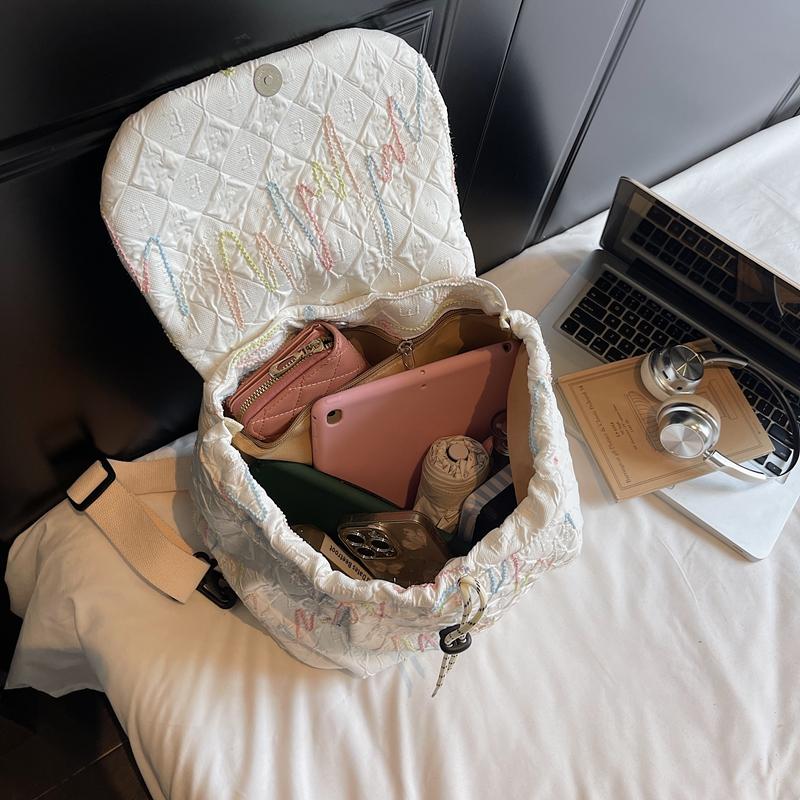 Women's Lightweight Sports Backpack Colorful Embroidered Backpack