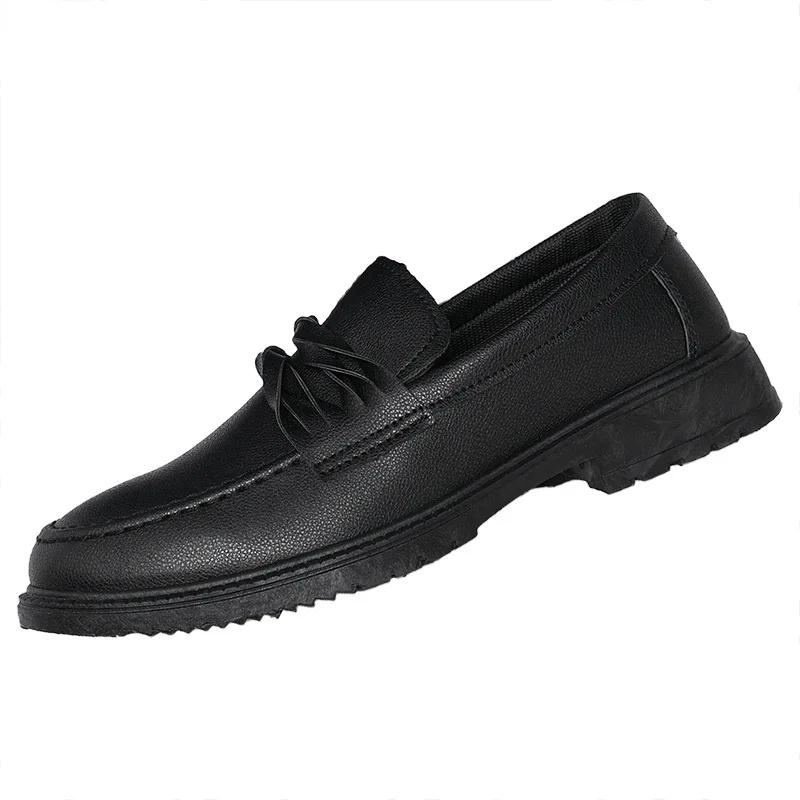 Soft Soled Shallow Mouth Men Shoe Anti Slip Comfort Leather Shoe Simple Casual Shoes Spring Autumn New Styles Men Loafer