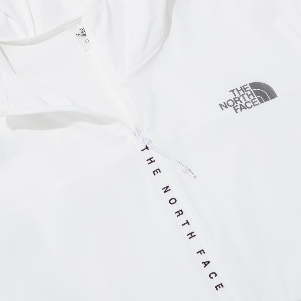 The North Face Solid Color Logo Print Zip-Up Hooded Jacket Unisex jackets White NJ5JP05K