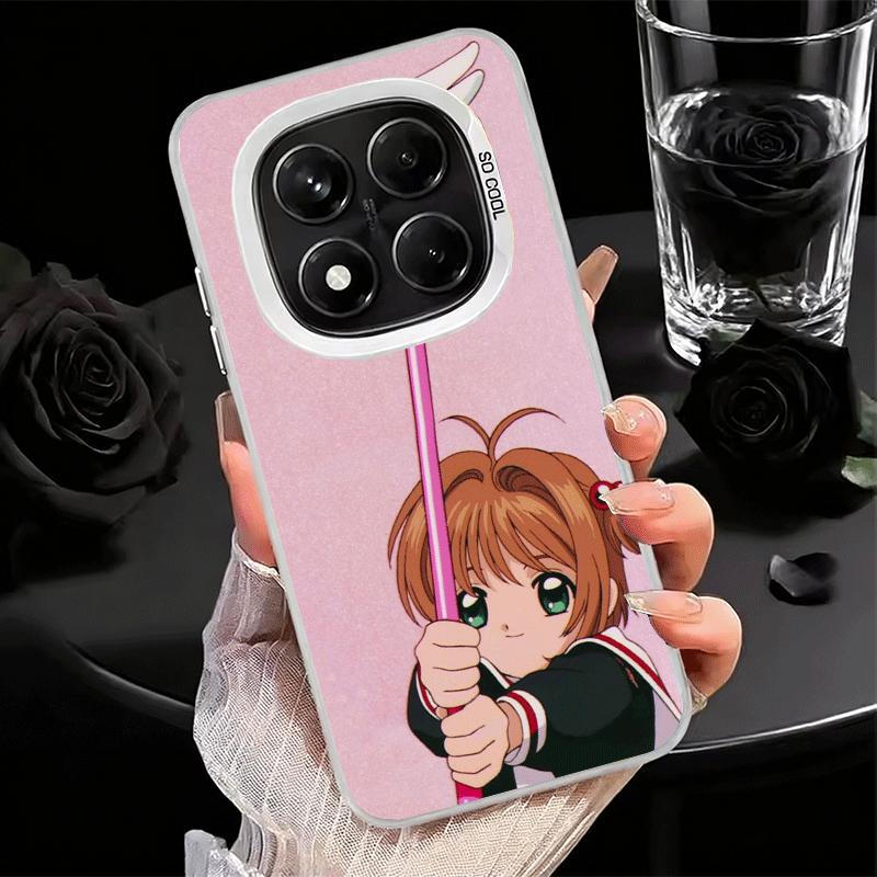 CardCaptor Sakura Anime Weiche Handyhülle für Xiaomi Redmi Note 13 14 15 Pro Plus 12S 12 11S 11 11T 10S 10 Stoßfeste Hülle Rückseite S