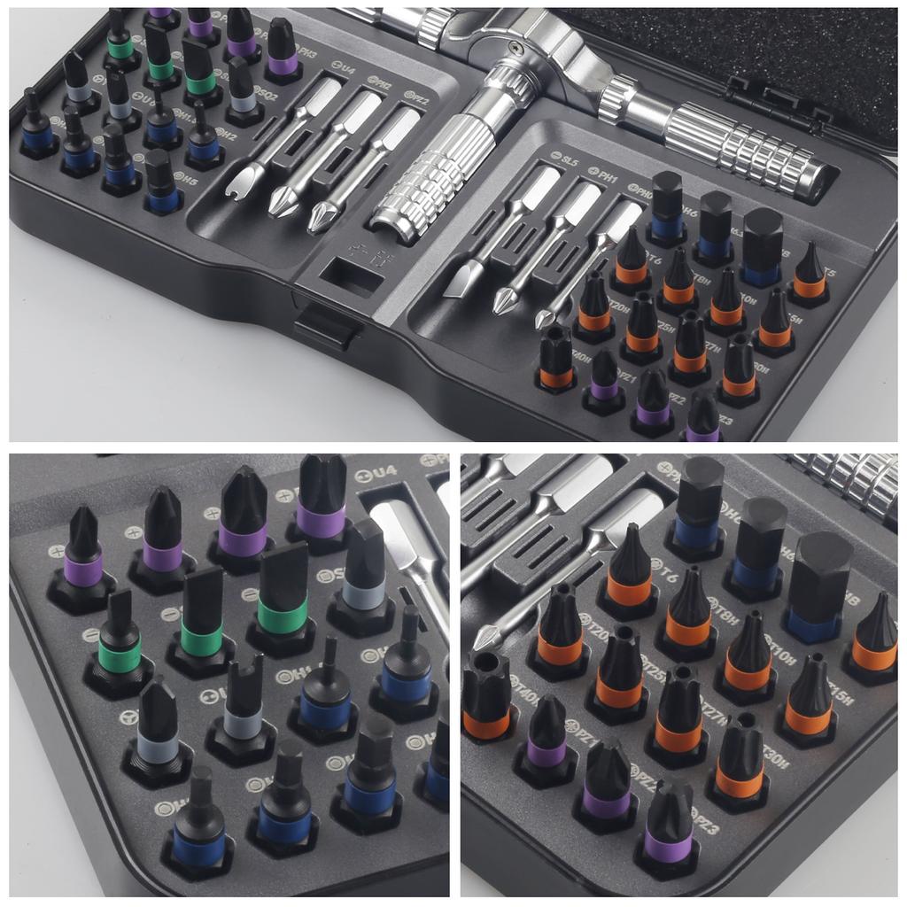 40 In 1 Magnetic Screwdriver Set DIY Ratchet Mini Screwdriver Set Removable Self-assembly Precision Screwdriver Kit Magnetic