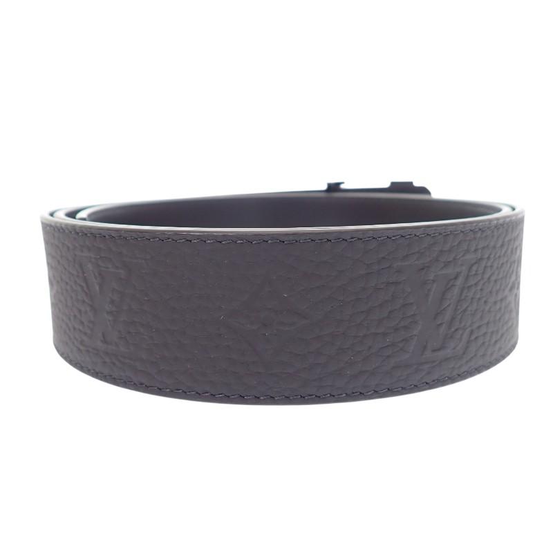 LOUIS VUITTON  M0424S 40 Monogram belt black Calfskin mens
