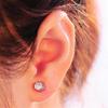 12Pcs/Set Earrings Nickel-free with Rhinestone Alloy Women Earring Jewelry for Birthday