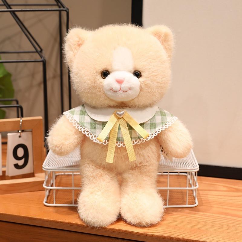 Cute cute lamb doll plush toy elephant kitten doll children s rag doll girl birthday gift 30cm（0.3kg）