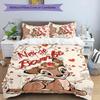 3pcs Bambi3 Cover Set - Personalized Name, HD Printed Bedding with 1 Cover and 2 Pillowcases - Perfect for Home Decor, Easy Care