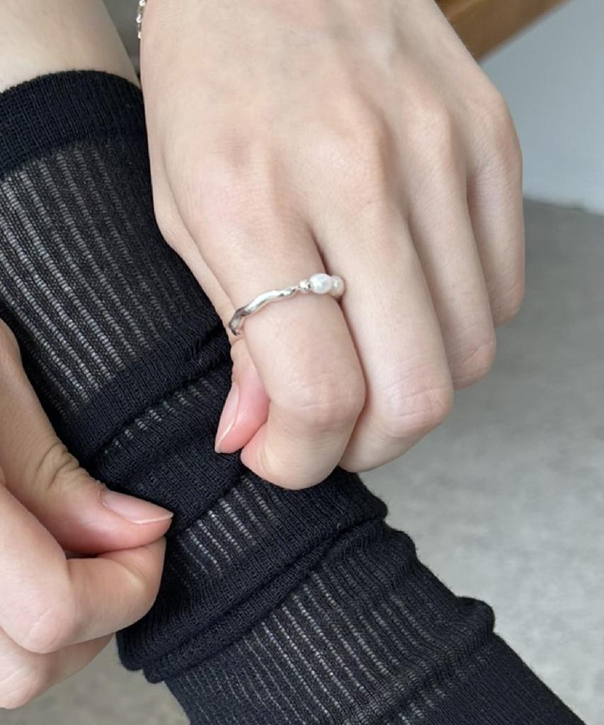 Baradu [Baradu 925] Two-Way Pearl Ring