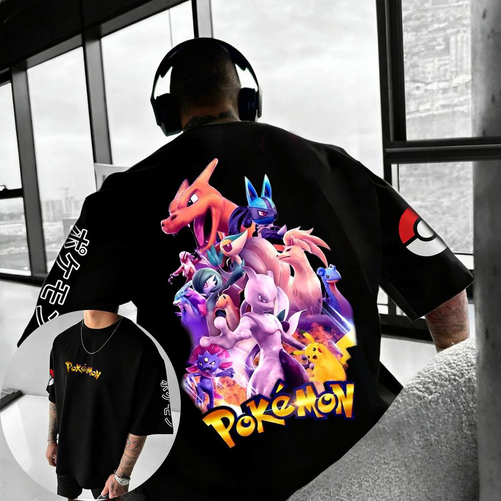 Game Printed Cotton T-shirt 2026 Men's and Women's Summer New Street Hip-hop Trend Casual Loose Y2K Parent-child Top