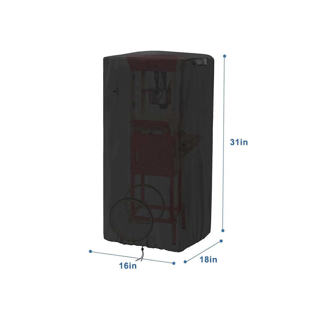 420D Oxford Cloth Dustproof and Waterproof Cover for Retro Style Popcorn Machine Cart Protects Against Rain and Dirt