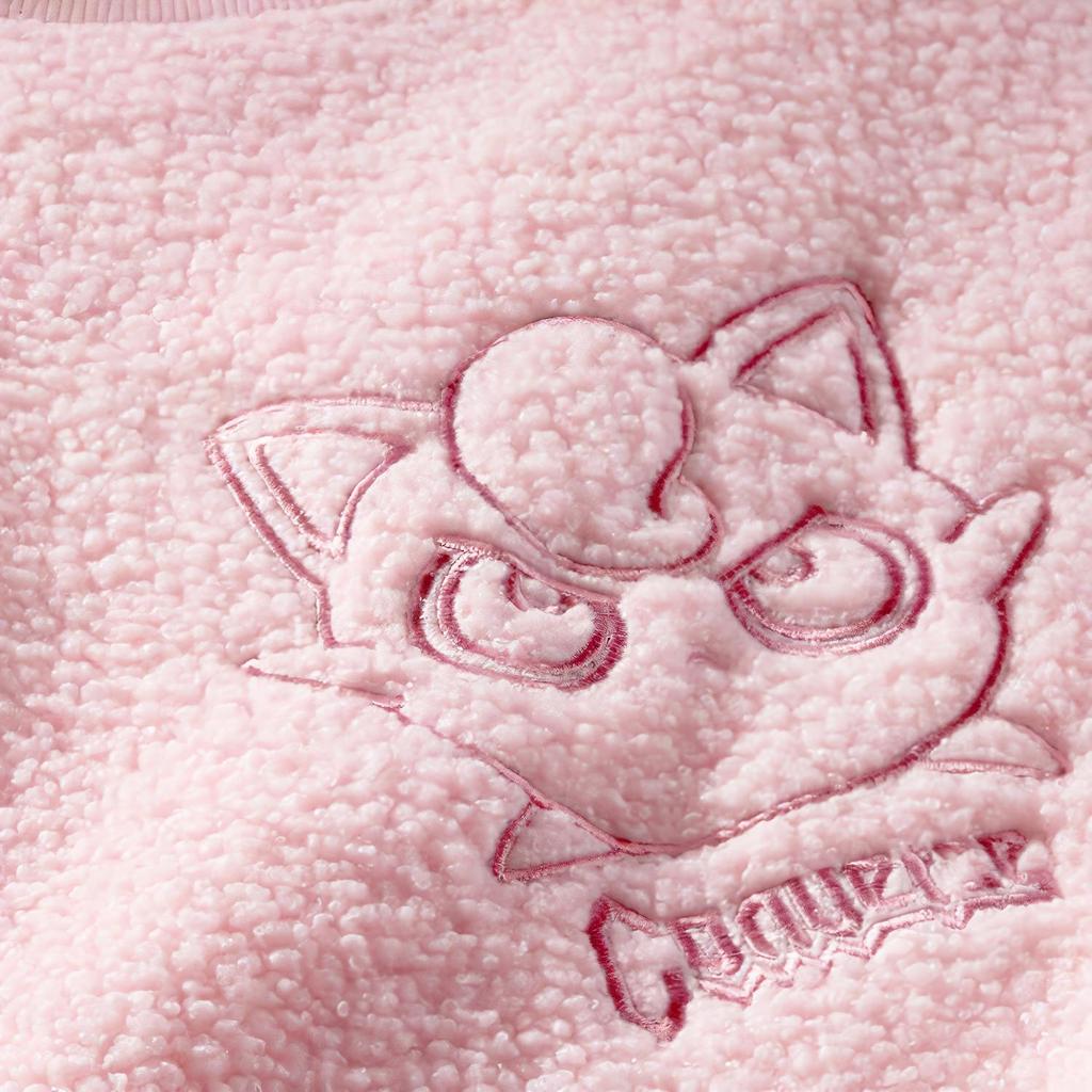 Men's Sweatshirt Converse Pokemon Jigglypuff Sherpa Crewneck Sweatshirt