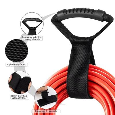2Pcs Heavy-Duty Extension Cord Organizer Reusable Cable Ties Cord Holder Cable Storage Straps  Hose