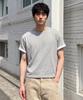 UNDEROFF [2Pack] Roll-Up Sleeve Crop Short Sleeve T-Shirt