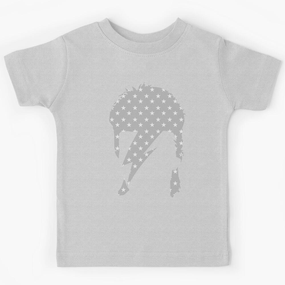 ROCK ART / 80s music art / grey star Kids T-Shirt 100