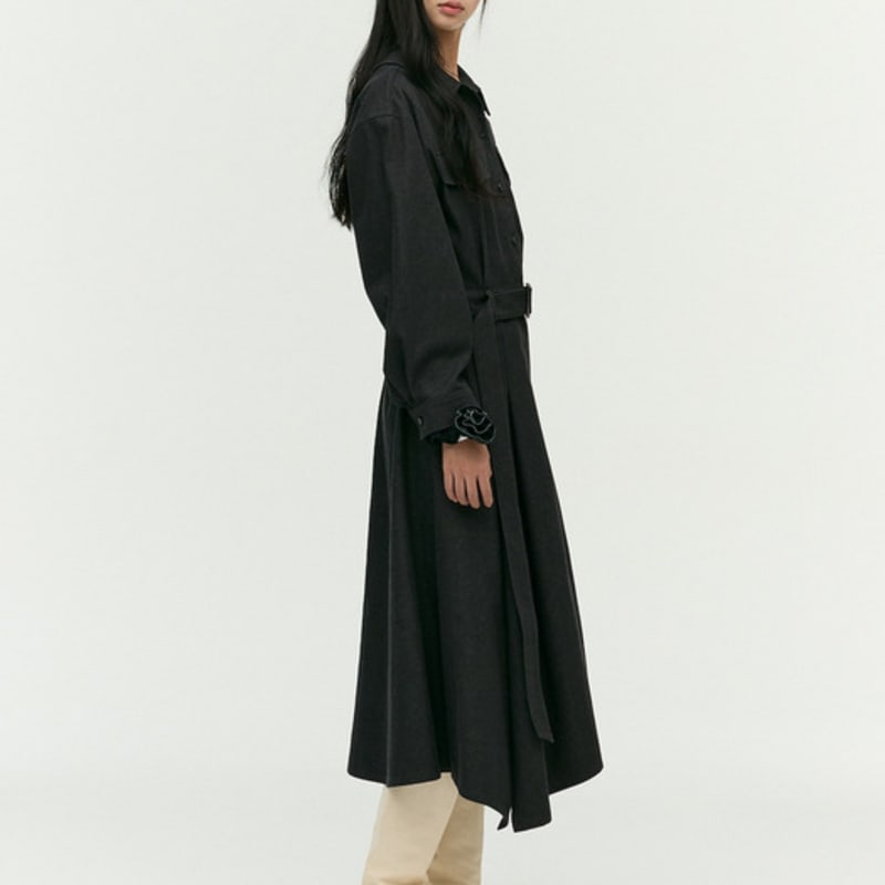 E.B.M (Edition by Michaa) Flower-embellished Denim Scrunchie EMP1AHA010