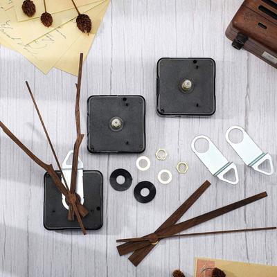 4 Packs Quiet Clock Movement Replacement with 4 Types Wood Long and Short Shaft Wall Clock Motor Mechanism Repair Parts