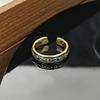 Medieval Vintage Butterfly Open Ring Light Luxury High Sense Personality Finger Niche Retro Ring