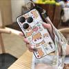 Wristband Silicone Phone Case For Blackview Shark9 5G Back Cover Cute Anti-knock Wrist Strap Lanyard Durable Anti-dust