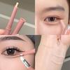 2 Color-Blocking Sleeping Silkworms Stick Pink Brown Highlighter Pen  Suitable for Lazy People