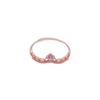 Color Gold French Micro-Inlaid Opal Crown Simple Female Pure Chic Design Rose Gold-Plated Ring
