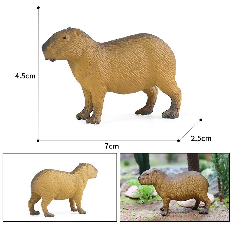 Capybara Toy Wildlife Model, Children Simulation Static Plastic Animal Figure Dolphin Toy