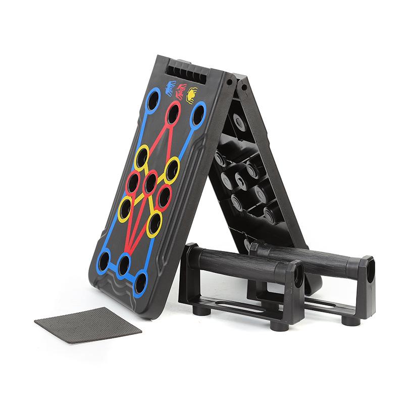 Foldable Push-Up Board: Multifunctional Fitness Device for Men and Women - Targets Chest and Abdominal Muscles