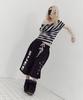 SETUP-EXE Double Layered Bermuda Pants / Black