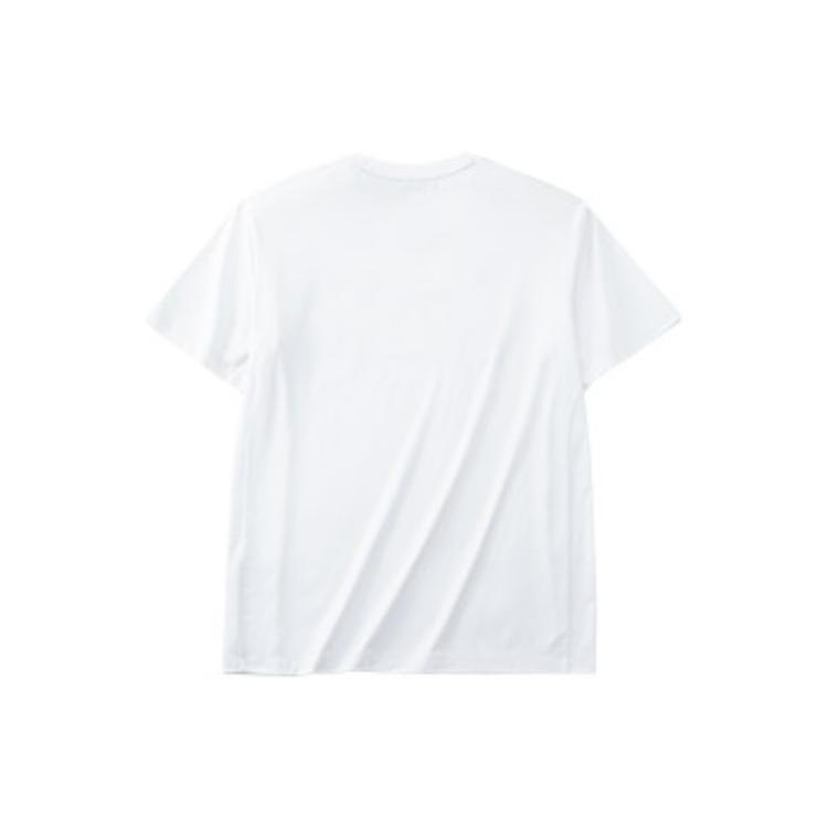 Anta All Weather T Shirts Men's White Crew Neck Moderate Straight Fit 152220115-3