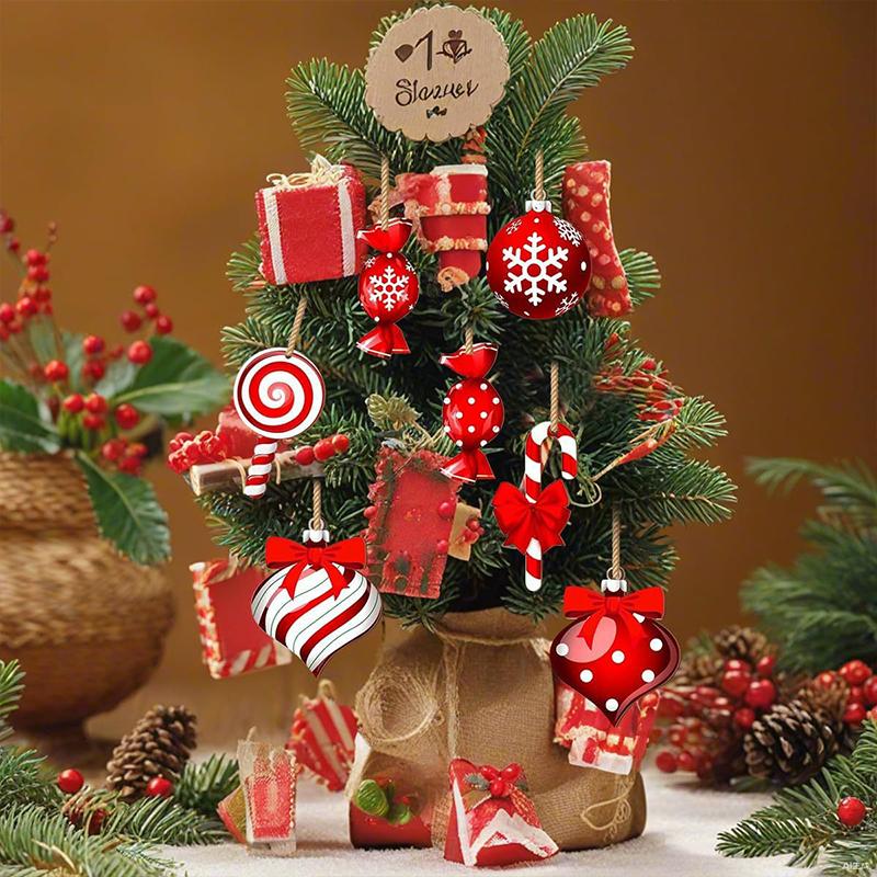 1 Set Mint Christmas Tree Decorations Vibrant Mint Christmas Party Supplies