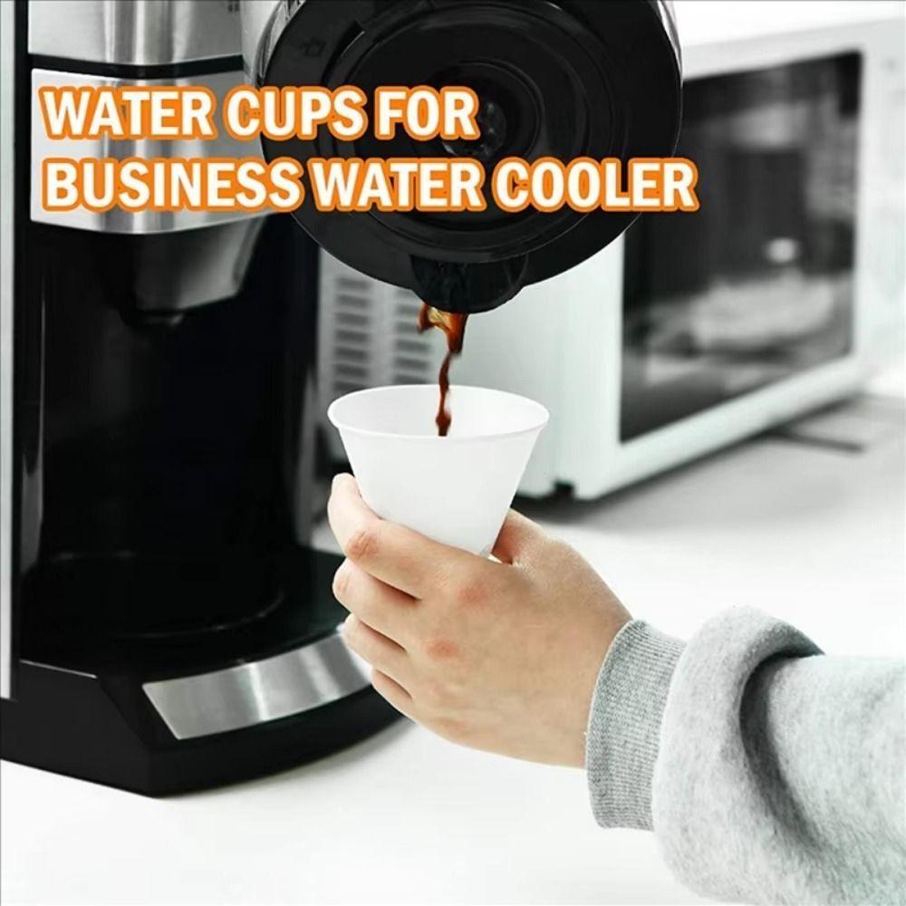 200Pcs Leakproof Snow Cone Cups Coated Cone Party Tableware Eco-Friendly Disposable Paper Cups Gyms