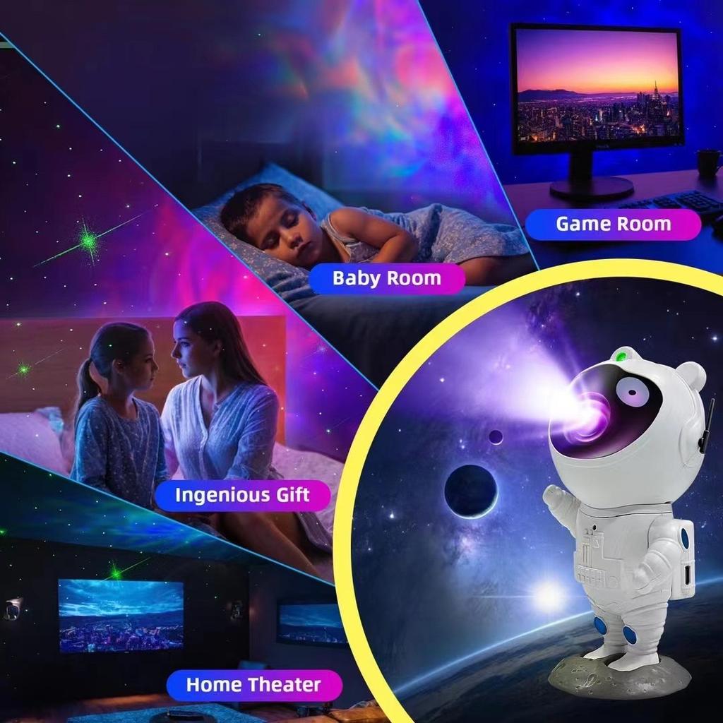For Astronaut Star Projector LED Nebula & Space Galaxy Night Light ABS Material Home Decor & App Controlled Sterren Sky
