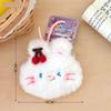 Creative Plush Cherry Coin Purse & Pendant - Animal Design, Earphone Storage, Backpack Decoration for Girls