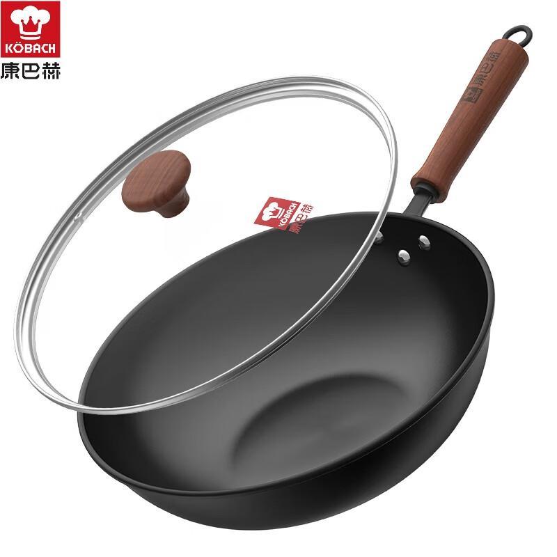 Kangbach 34cm Coating-Free Refined Iron Wok