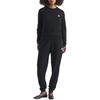 Maison Kitsune SS24 Fox Head Patch Ribbed Long Sleeve Sweatshirt Women sweatshirt Black LW00302KM0001-P199