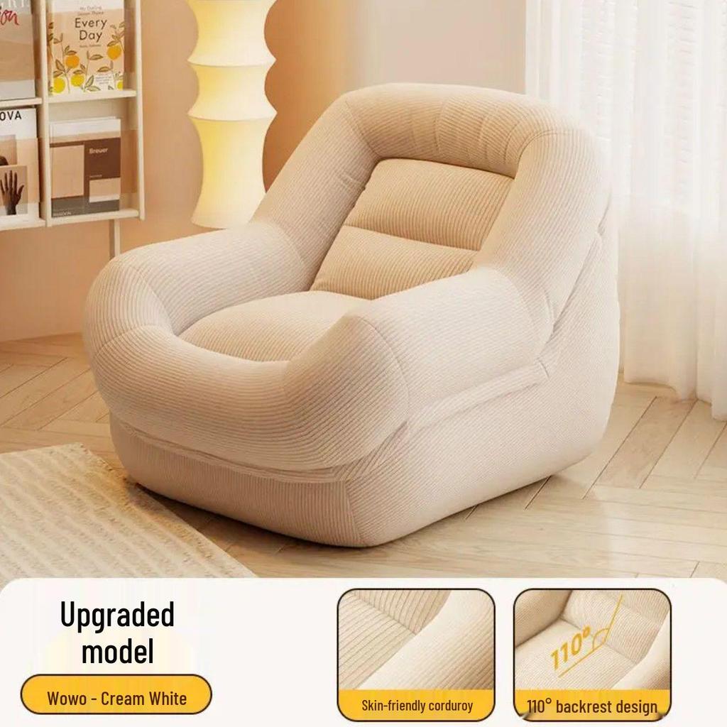 Versatile Lounge Chair: Recline, Sleep, and Relax. Ideal for Balcony, Bedroom, or Living Room.