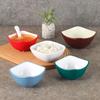 Melamine Imitation Porcelain Square Bowl – Plastic Soup, Dessert, BBQ, Bibimbap, Small Dish for Fast Food.