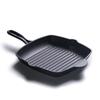 ZISIZ Cast Iron Striped Steak Frying Pan