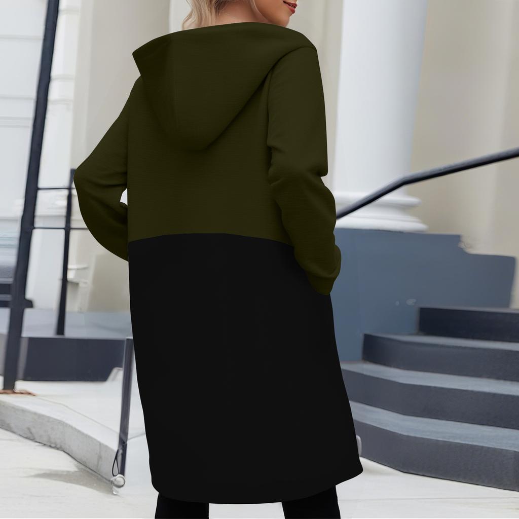 Women's Zip Up Hoodies Oversized Fleece Long Pullover Hooded Sweatshirts Casual Long Sleeve Fall Hoodie Jacket