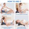 4Level Neck Stretching Stretcher Magnetic Therapy Adjustable Lumbar Massager Spine Reclining Cushion Support Cervical Spine Back
